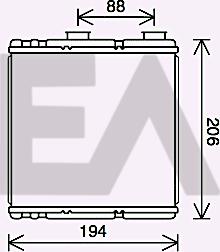 EACLIMA 45C60022 - Scambiatore calore, Riscaldamento abitacolo autozon.pro