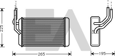 EACLIMA 45C05016 - Scambiatore calore, Riscaldamento abitacolo autozon.pro