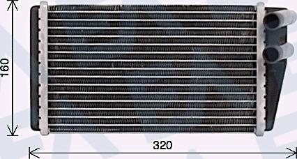 EACLIMA 45C05025 - Scambiatore calore, Riscaldamento abitacolo autozon.pro