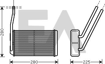 EACLIMA 45C05020 - Scambiatore calore, Riscaldamento abitacolo autozon.pro