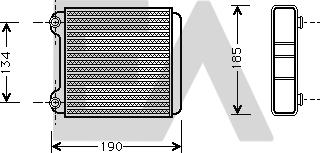 EACLIMA 45C02006 - Scambiatore calore, Riscaldamento abitacolo autozon.pro