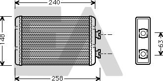 EACLIMA 45C07015 - Scambiatore calore, Riscaldamento abitacolo autozon.pro