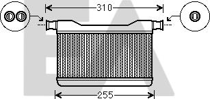 EACLIMA 45C07012 - Scambiatore calore, Riscaldamento abitacolo autozon.pro