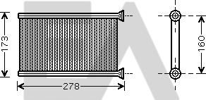 EACLIMA 45C07020 - Scambiatore calore, Riscaldamento abitacolo autozon.pro