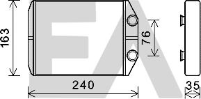 EACLIMA 45C15001 - Scambiatore calore, Riscaldamento abitacolo autozon.pro