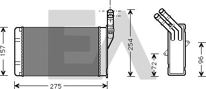 EACLIMA 45C10009 - Scambiatore calore, Riscaldamento abitacolo autozon.pro