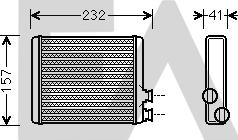 EACLIMA 45C10015 - Scambiatore calore, Riscaldamento abitacolo autozon.pro