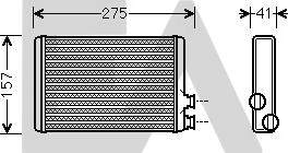 EACLIMA 45C10022 - Scambiatore calore, Riscaldamento abitacolo autozon.pro