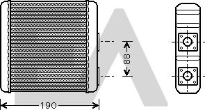 EACLIMA 45C18002 - Scambiatore calore, Riscaldamento abitacolo autozon.pro