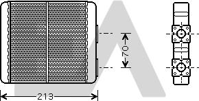 EACLIMA 45C18003 - Scambiatore calore, Riscaldamento abitacolo autozon.pro