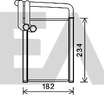 EACLIMA 45C36035 - Scambiatore calore, Riscaldamento abitacolo autozon.pro