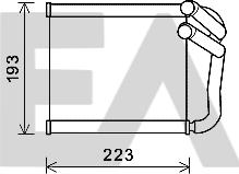 EACLIMA 45C36029 - Scambiatore calore, Riscaldamento abitacolo autozon.pro