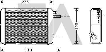 EACLIMA 45C30002 - Scambiatore calore, Riscaldamento abitacolo autozon.pro