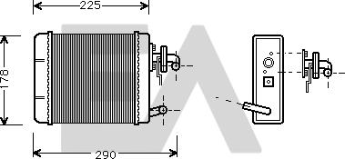 EACLIMA 45C25004 - Scambiatore calore, Riscaldamento abitacolo autozon.pro