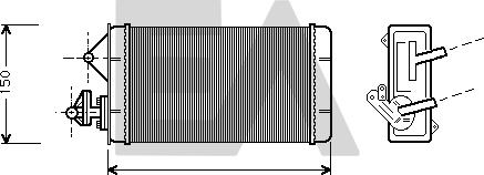 EACLIMA 45C25002 - Scambiatore calore, Riscaldamento abitacolo autozon.pro