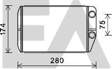 EACLIMA 45C25011 - Scambiatore calore, Riscaldamento abitacolo autozon.pro