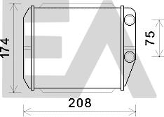 EACLIMA 45C25012 - Scambiatore calore, Riscaldamento abitacolo autozon.pro