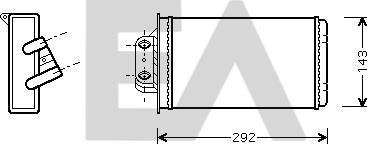 EACLIMA 45C25023 - Scambiatore calore, Riscaldamento abitacolo autozon.pro
