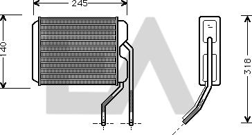 EACLIMA 45C20004 - Scambiatore calore, Riscaldamento abitacolo autozon.pro