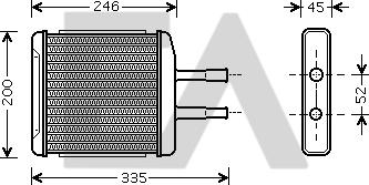 EACLIMA 45C20001 - Scambiatore calore, Riscaldamento abitacolo autozon.pro