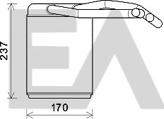 EACLIMA 45C28041 - Scambiatore calore, Riscaldamento abitacolo autozon.pro