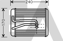 EACLIMA 45C28006 - Scambiatore calore, Riscaldamento abitacolo autozon.pro