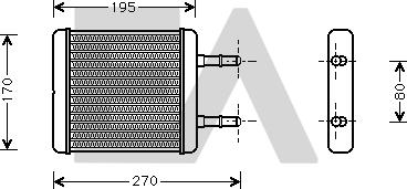 EACLIMA 45C28001 - Scambiatore calore, Riscaldamento abitacolo autozon.pro