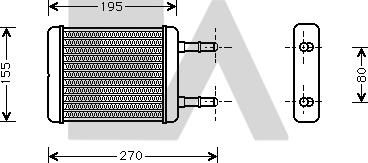 EACLIMA 45C28002 - Scambiatore calore, Riscaldamento abitacolo autozon.pro