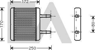 EACLIMA 45C28011 - Scambiatore calore, Riscaldamento abitacolo autozon.pro