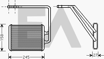 EACLIMA 45C28013 - Scambiatore calore, Riscaldamento abitacolo autozon.pro