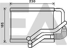 EACLIMA 45C28028 - Scambiatore calore, Riscaldamento abitacolo autozon.pro