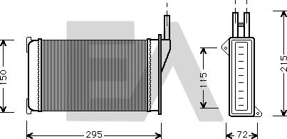 EACLIMA 45C22004 - Scambiatore calore, Riscaldamento abitacolo autozon.pro