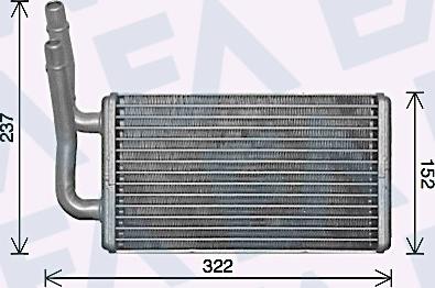 EACLIMA 45C22034 - Scambiatore calore, Riscaldamento abitacolo autozon.pro