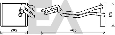 EACLIMA 45C22032 - Scambiatore calore, Riscaldamento abitacolo autozon.pro