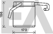 EACLIMA 45C22026 - Scambiatore calore, Riscaldamento abitacolo autozon.pro