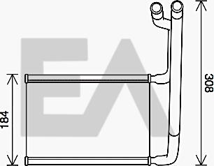 EACLIMA 45C22028 - Scambiatore calore, Riscaldamento abitacolo autozon.pro