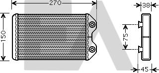 EACLIMA 45C71007 - Scambiatore calore, Riscaldamento abitacolo autozon.pro