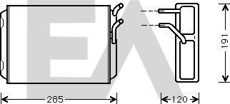 EACLIMA 45C78004 - Scambiatore calore, Riscaldamento abitacolo autozon.pro