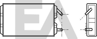 EACLIMA 45C78002 - Scambiatore calore, Riscaldamento abitacolo autozon.pro