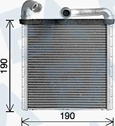 EACLIMA 45C77024 - Scambiatore calore, Riscaldamento abitacolo autozon.pro