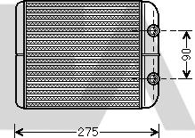 EACLIMA 45C77020 - Scambiatore calore, Riscaldamento abitacolo autozon.pro