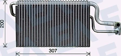 EACLIMA 43B47002 - Evaporatore, Climatizzatore autozon.pro