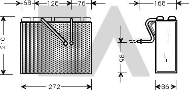 EACLIMA 43B54005 - Evaporatore, Climatizzatore autozon.pro