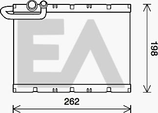 EACLIMA 43B55010 - Evaporatore, Climatizzatore autozon.pro