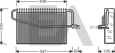 EACLIMA 43B50015 - Evaporatore, Climatizzatore autozon.pro