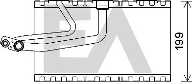 EACLIMA 43B50025 - Evaporatore, Climatizzatore autozon.pro