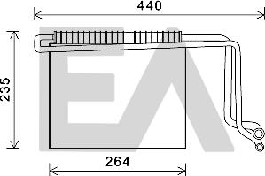 EACLIMA 43B50022 - Evaporatore, Climatizzatore autozon.pro