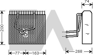 EACLIMA 43B60003 - Evaporatore, Climatizzatore autozon.pro