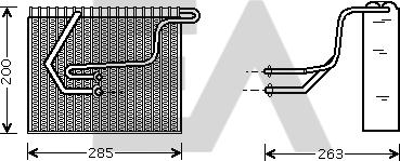 EACLIMA 43B60002 - Evaporatore, Climatizzatore autozon.pro