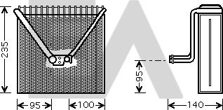 EACLIMA 43B61001 - Evaporatore, Climatizzatore autozon.pro
